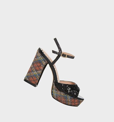 Black Betsey Johnson Alaia Women's Heels | QDTE-65312