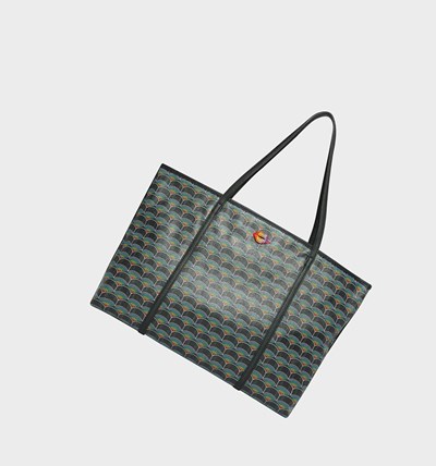 Black Betsey Johnson All In One Use Pouch Women's Tote Bags | FNMU-85907