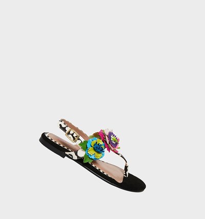 Black Betsey Johnson Angie Women's Sandals | BFIT-60483
