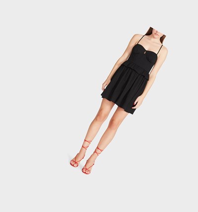 Black Betsey Johnson Betsiest Bustier Mini Women's Dresses | BNCE-64278