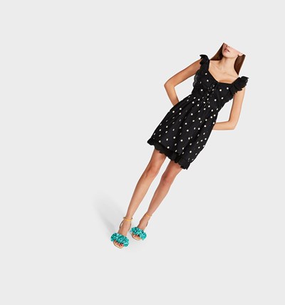 Black Betsey Johnson Daisies On The Daily Women's Dresses | SZNB-80593