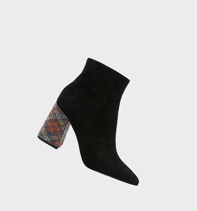 Black Betsey Johnson Kassie Women's Boots & Booties | WUGT-74236