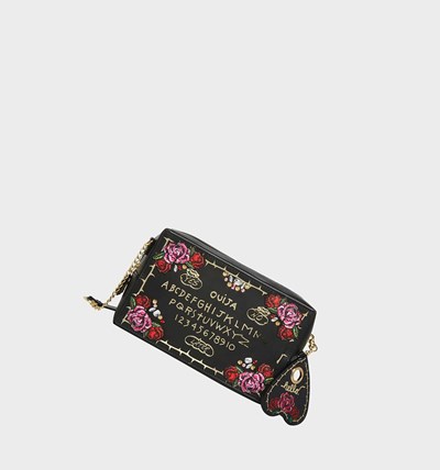 Black Betsey Johnson Kitsch Ouija Board Women's Crossbody Bags | XSBP-80164