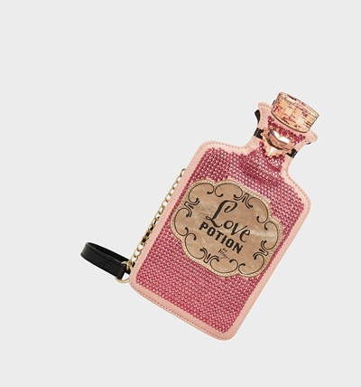 Black Betsey Johnson Kitsch Poison Or Love Potion Crossbody Women's Kitsch Bags | DQKF-05867