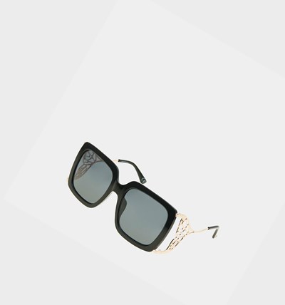 Black Betsey Johnson Magical Mermaid Women's Sunglasses | JZFP-32947