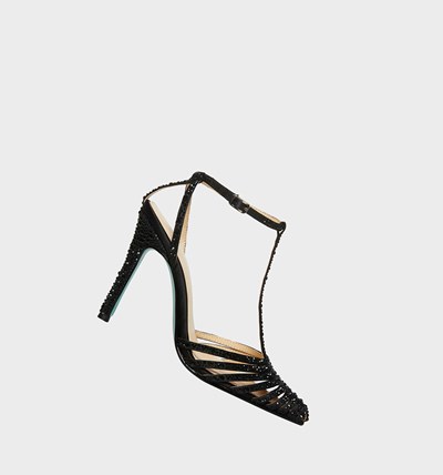 Black Betsey Johnson Sb-ali Women's Heels | SPCL-14397