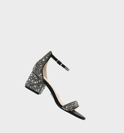 Black Betsey Johnson Sb-mari Women's Heels | GIMH-86741