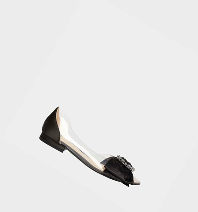 Black Betsey Johnson Sb-nelie Women's Flats | VHQX-95703