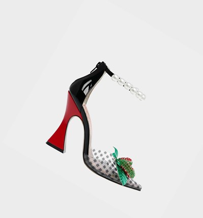 Black Betsey Johnson Vivviann Women's Heels | KEJI-06589