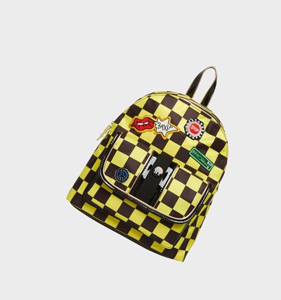 Black / White Betsey Johnson Betsey Cab Co Women's Backpack | HKMJ-51263