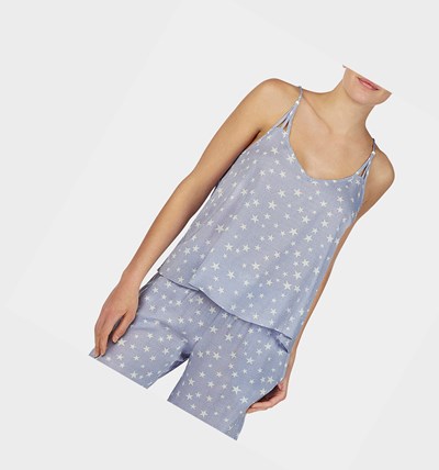 Blue Betsey Johnson Babeland Strappy Cami Women's Tops | OCPS-58630