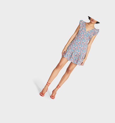 Blue Betsey Johnson Lavish Villa Mini Women's Dresses | JPKI-72549