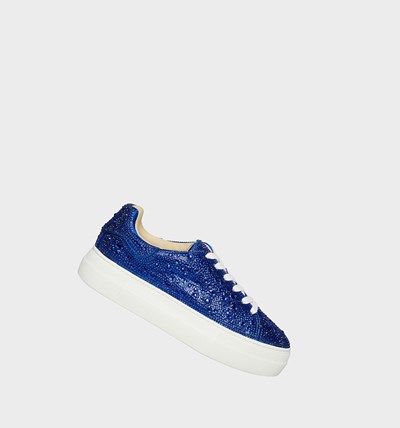 Blue Betsey Johnson Sidny Women's Sneakers | RDMB-19072