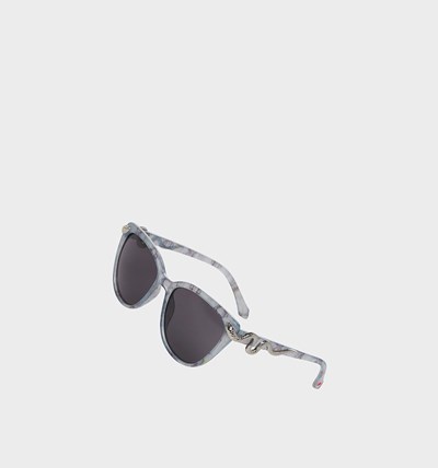 Blue Betsey Johnson Slithering Around Women's Sunglasses | QMLF-13605