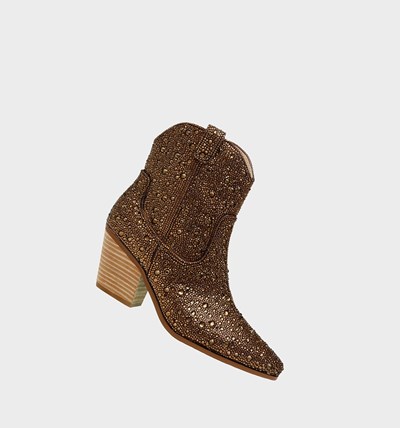 Brown Betsey Johnson Sb-diva Women's Cowboy Boots | FNLR-31580