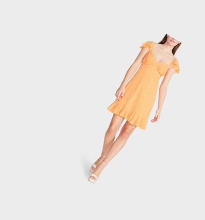 Coral Betsey Johnson Summer Romance Mini Coral Women's Dresses | LPQK-36052