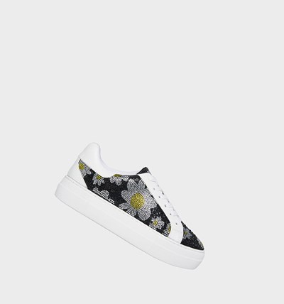 Flower Betsey Johnson Linds-bj Women's Sneakers | CTMJ-30175