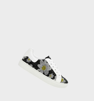 Flower Betsey Johnson Linsy Women's Sneakers | QVDS-69842