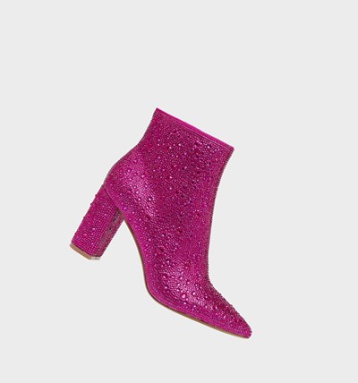 Fuchsia Betsey Johnson Cady Women's Boots & Booties | MSLR-32105