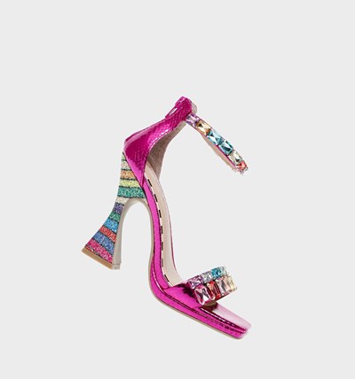 Fuchsia Betsey Johnson Emani Women's Heels | TRVB-13629
