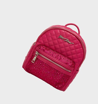 Fuchsia Betsey Johnson Glam Squad Mini Women's Backpack | QEIF-28507