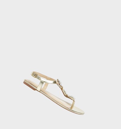 Gold Betsey Johnson Alta Women's Sandals | LRZB-90527