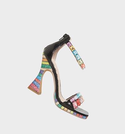 Gold Betsey Johnson Emani Women's Heels | HVPU-94136