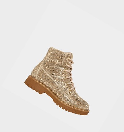 Gold Betsey Johnson Hudsn Women's Boots & Booties | MICF-79123