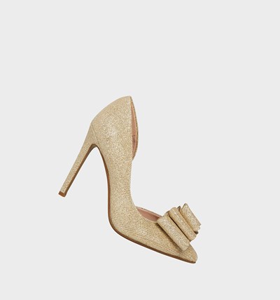 Gold Betsey Johnson Prince Women's Heels | OQCZ-50418