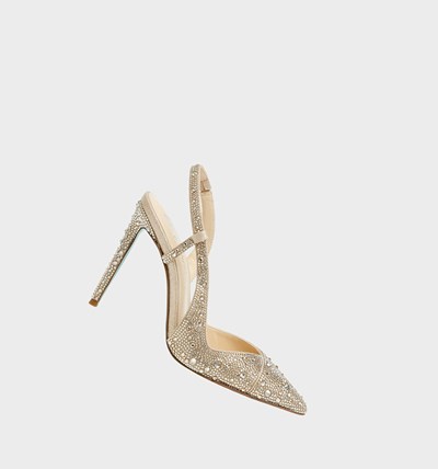 Gold Betsey Johnson Sb-rocky Women's Heels | CMLS-34075