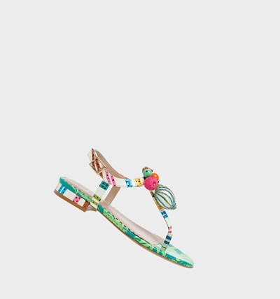 Green Betsey Johnson Aleena Women's Sandals | QKYG-05946