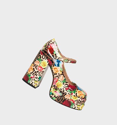 Leopard Betsey Johnson Blondie Women's Heels | NFWL-35268