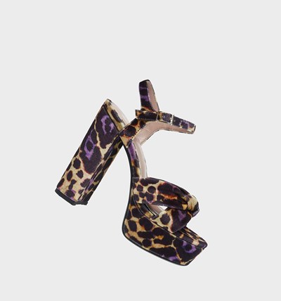 Leopard Betsey Johnson Melanni Women's Heels | CPEJ-29407
