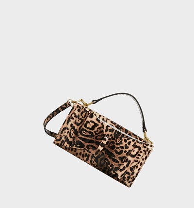 Leopard Betsey Johnson Slg Bow Women's Crossbody Bags | HPWS-81237