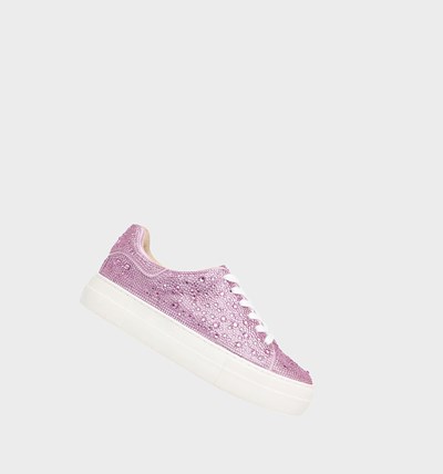 Light Pink Betsey Johnson Sidny Women's Sneakers | BLXQ-05764