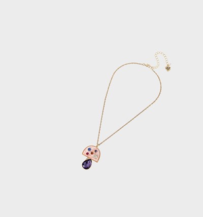 Multicolor Betsey Johnson Enchanted Mushroom Pendant Pastel Women's Necklaces | NVJP-61958