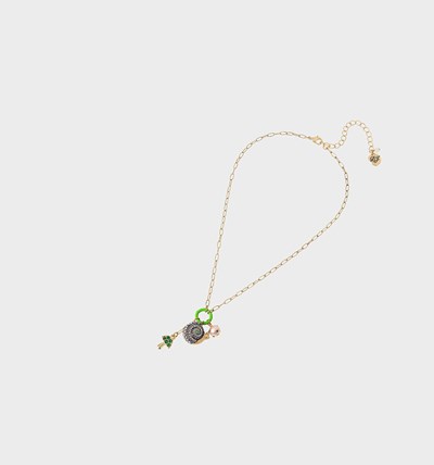 Multicolor Betsey Johnson Enchanted Snail Pendant Women's Necklaces | CJPK-83571