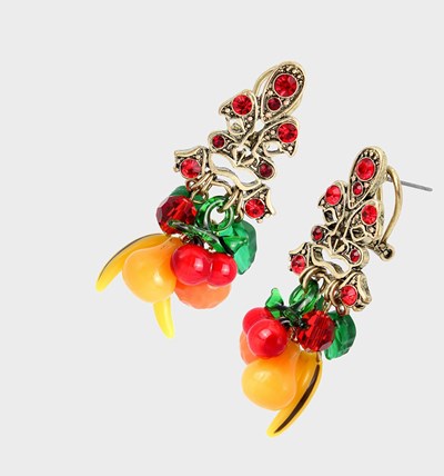 Multicolor Betsey Johnson Island Time Statement Women's Earrings | AVLQ-60592