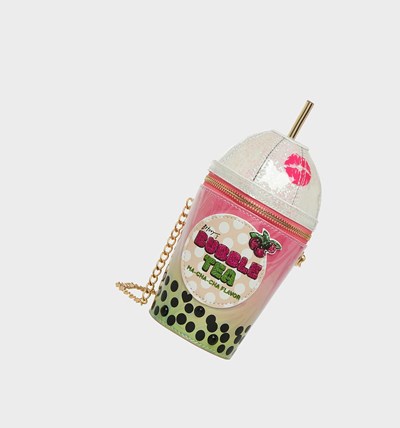 Multicolor Betsey Johnson Kitsch Bubble Tea Crossbody Women's Kitsch Bags | XSMR-39128