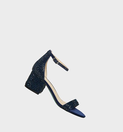 Navy Betsey Johnson Sb-mari Women's Heels | NZEI-71483