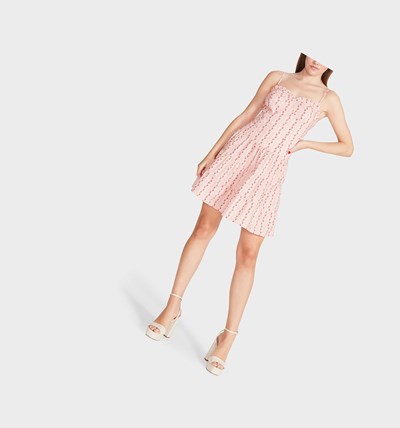 Pink Betsey Johnson Powder Me Pretty Mini Women's Dresses | JEPM-28601