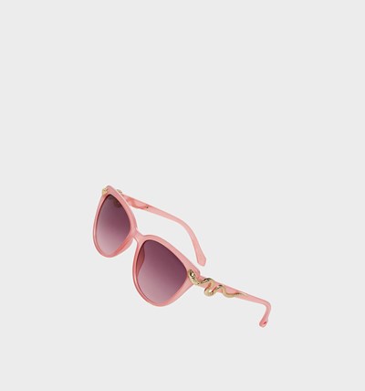 Pink Betsey Johnson Slithering Around Women's Sunglasses | LTQD-73684