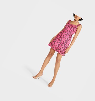 Pink Betsey Johnson Thorns And Roses Women's Dresses | TDYF-53691