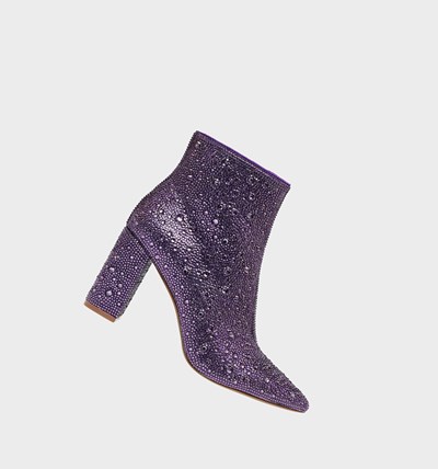 Purple Betsey Johnson Cady Women's Boots & Booties | EQHG-21085