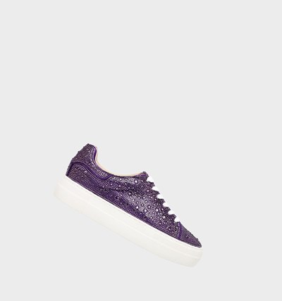 Purple Betsey Johnson Sidny Women's Sneakers | SPGK-24039