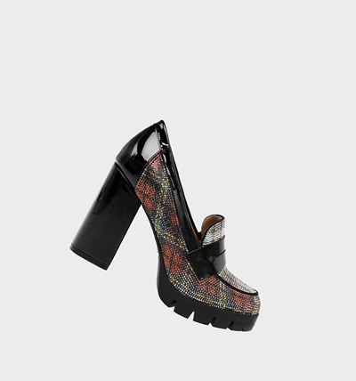 Red Betsey Johnson Adelyn Women's Loafers | MLZA-27560