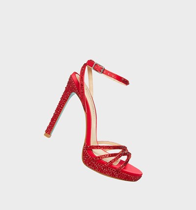 Red Betsey Johnson Sb-adde Women's Heels | SNZJ-61402