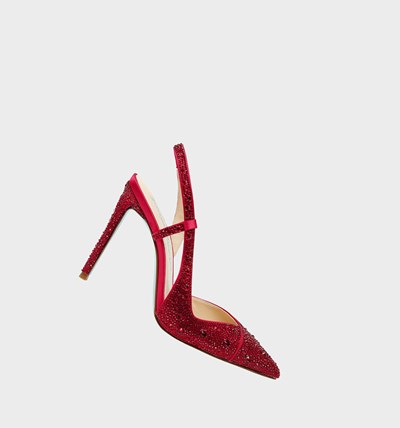 Red Betsey Johnson Sb-rocky Women's Heels | ATOF-80573
