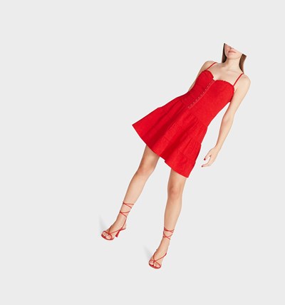 Red Betsey Johnson Seeing Mini Women's Dresses | LKZQ-80572