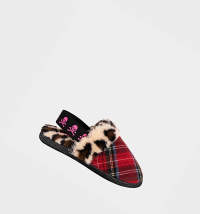 Red Betsey Johnson Sling It Back Women's Slippers | QFWL-03612